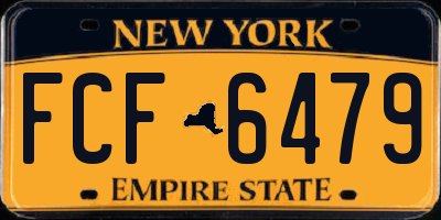 NY license plate FCF6479