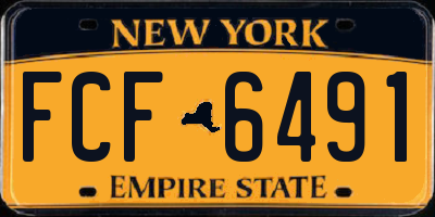 NY license plate FCF6491