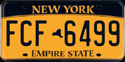 NY license plate FCF6499