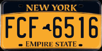 NY license plate FCF6516