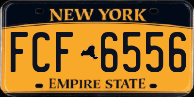 NY license plate FCF6556