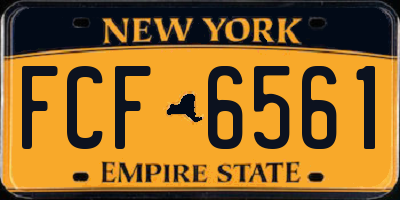 NY license plate FCF6561