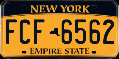 NY license plate FCF6562