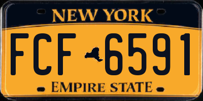 NY license plate FCF6591