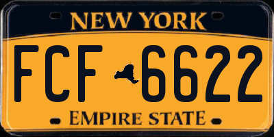 NY license plate FCF6622