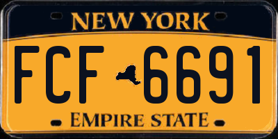 NY license plate FCF6691