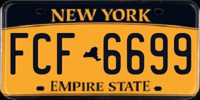 NY license plate FCF6699
