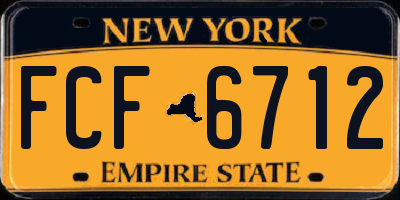NY license plate FCF6712