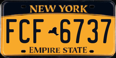 NY license plate FCF6737