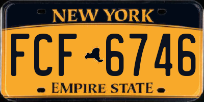 NY license plate FCF6746