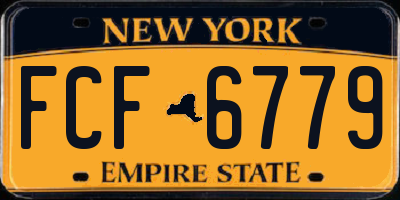 NY license plate FCF6779