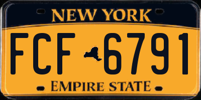NY license plate FCF6791