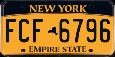 NY license plate FCF6796