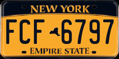 NY license plate FCF6797