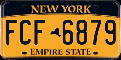 NY license plate FCF6879