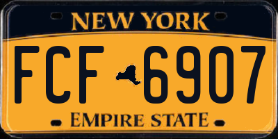 NY license plate FCF6907