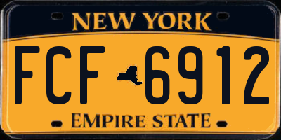 NY license plate FCF6912