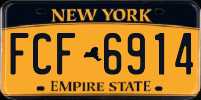 NY license plate FCF6914