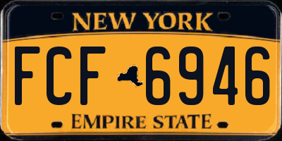 NY license plate FCF6946