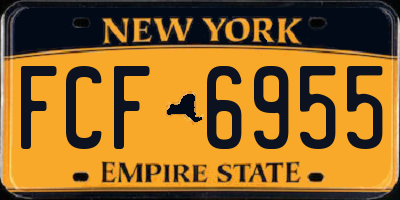 NY license plate FCF6955