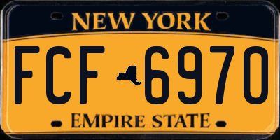 NY license plate FCF6970