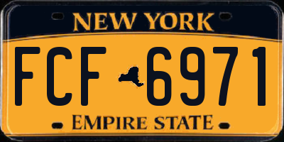 NY license plate FCF6971