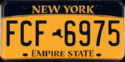 NY license plate FCF6975