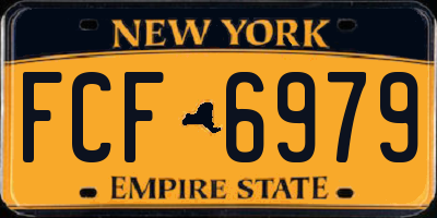 NY license plate FCF6979