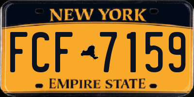 NY license plate FCF7159