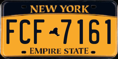 NY license plate FCF7161
