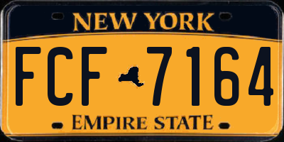 NY license plate FCF7164