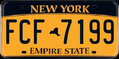 NY license plate FCF7199