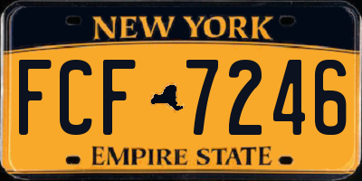 NY license plate FCF7246
