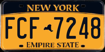 NY license plate FCF7248