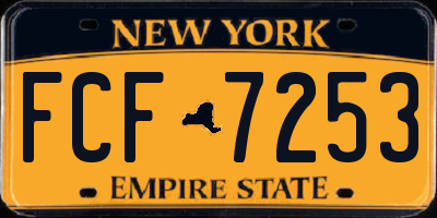NY license plate FCF7253