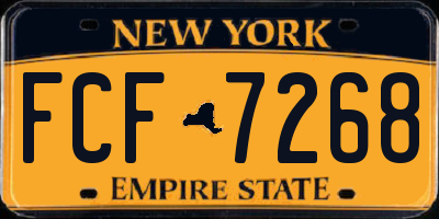 NY license plate FCF7268