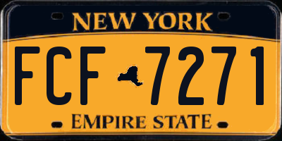 NY license plate FCF7271