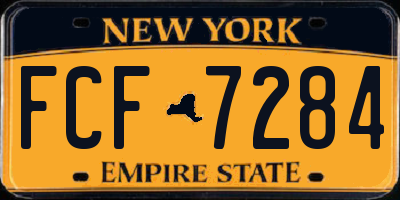 NY license plate FCF7284