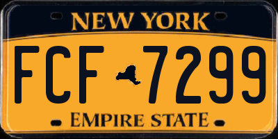 NY license plate FCF7299