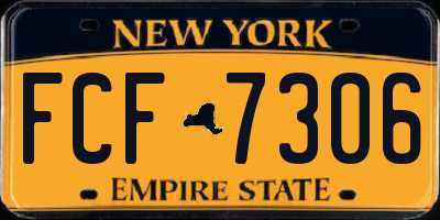 NY license plate FCF7306