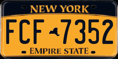 NY license plate FCF7352