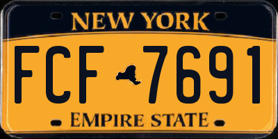 NY license plate FCF7691