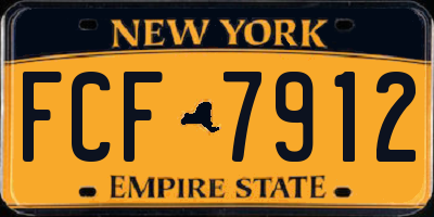 NY license plate FCF7912