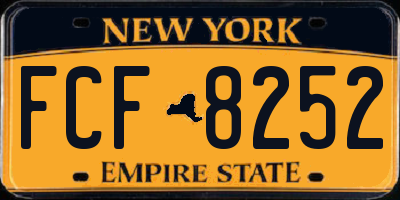 NY license plate FCF8252