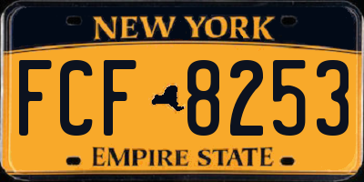 NY license plate FCF8253