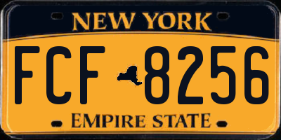 NY license plate FCF8256