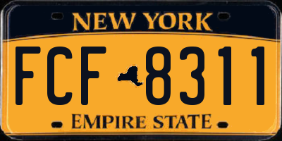 NY license plate FCF8311
