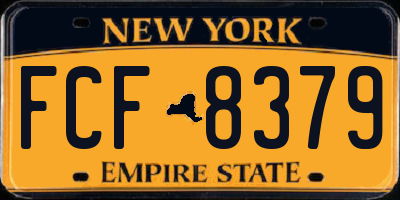 NY license plate FCF8379