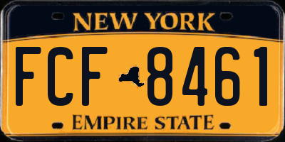 NY license plate FCF8461