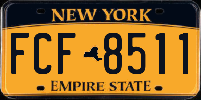 NY license plate FCF8511